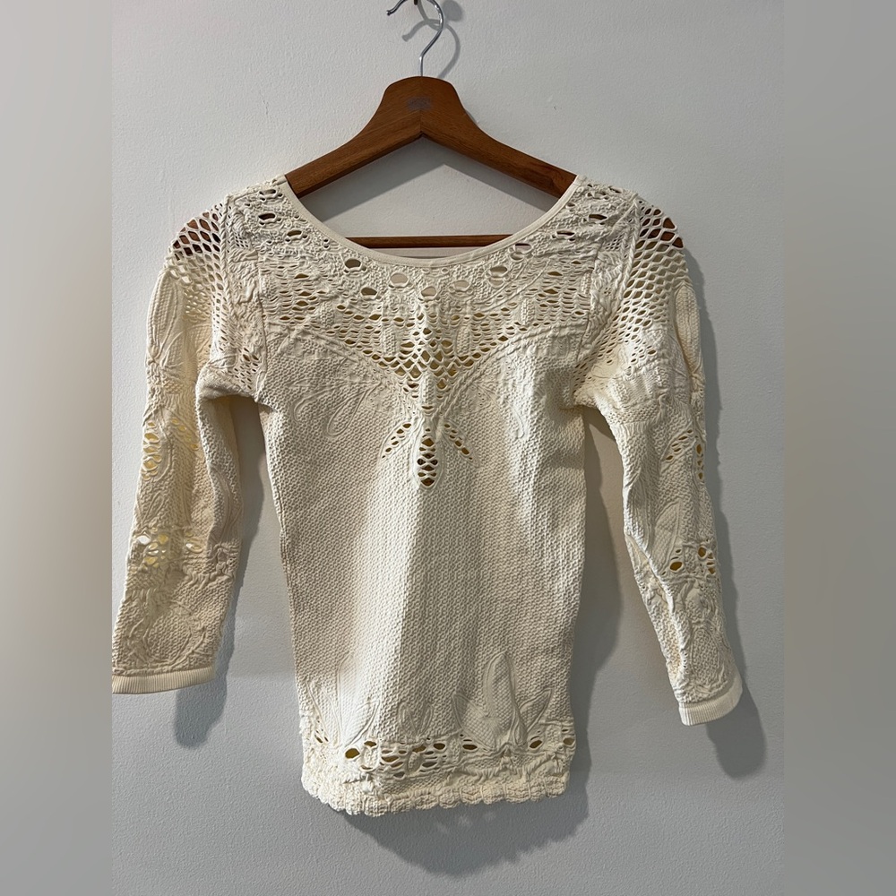 Free People Cream Intimately Top